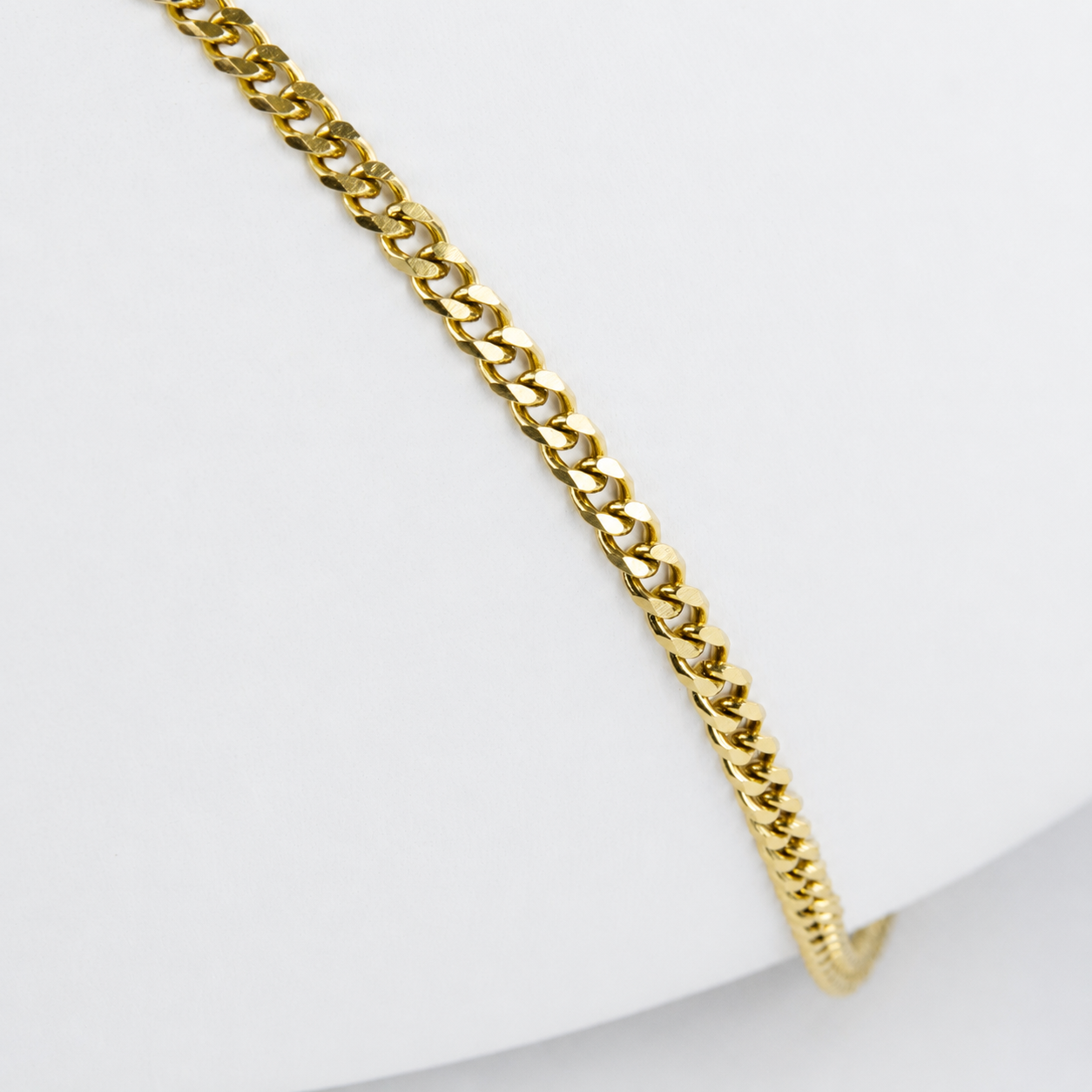 Pulsera Cubana Mukura Oro Laminado 18K