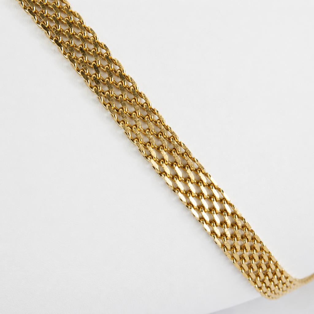 Combo Chinesca Mukura (Cadena + Pulsera) Oro Laminado 18K