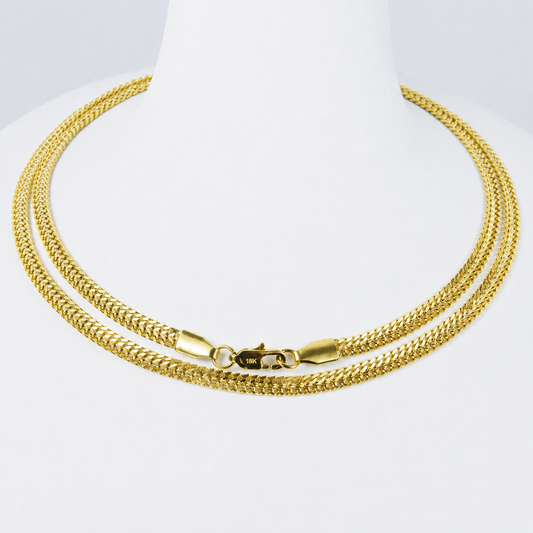 Cadena Roma Mukura Oro Laminado 18K