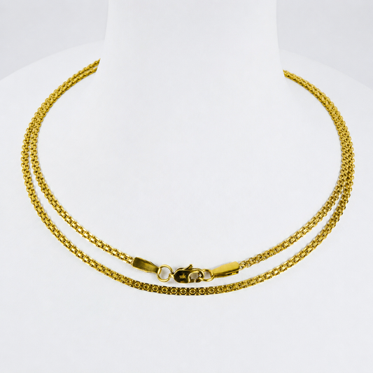 Cadena China Mukura Oro Laminado 18K