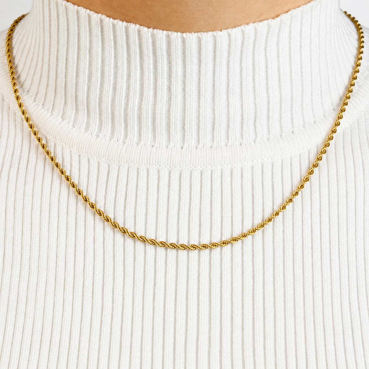 Cadena Lazo Mukura Oro Laminado 18K Mujer