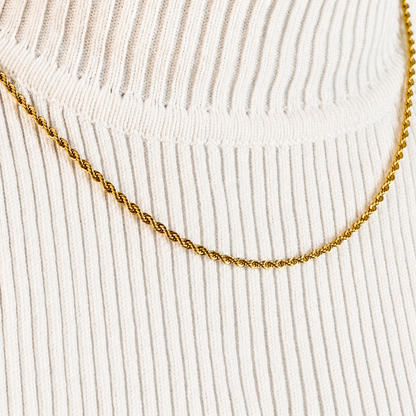 Cadena Lazo Mukura Oro Laminado 18K Mujer