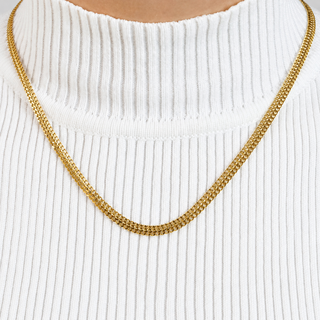 Cadena Roma Mukura Oro Laminado 18K Mujer