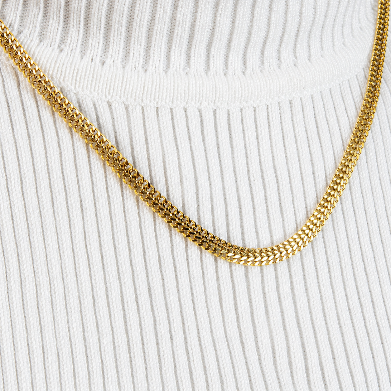 Cadena Roma Mukura Oro Laminado 18K Mujer