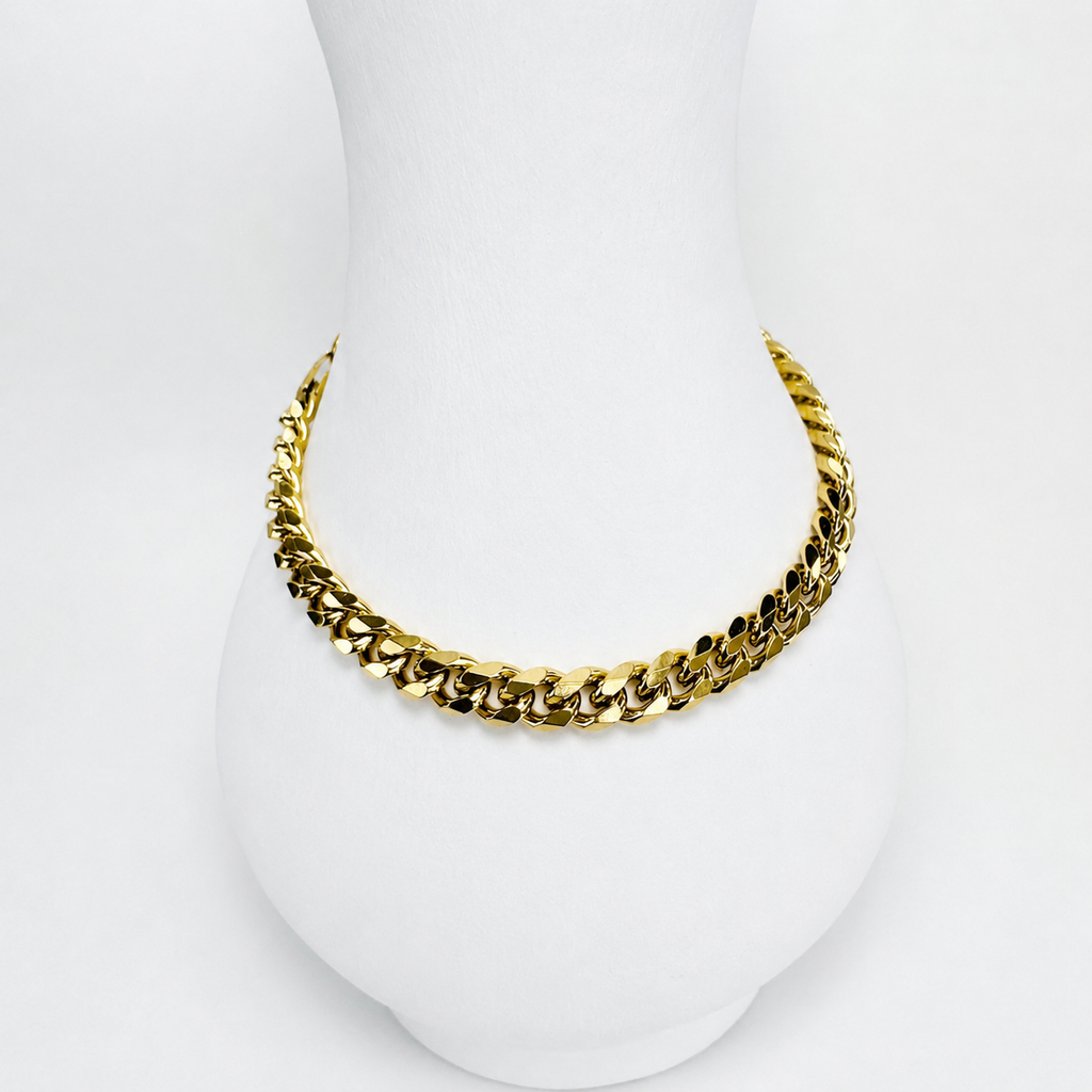 Pulsera Cubana Mukura Oro Laminado 18K