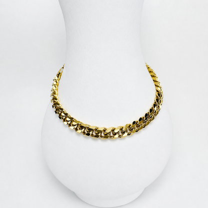 Pulsera Cubana Mukura Oro Laminado 18K