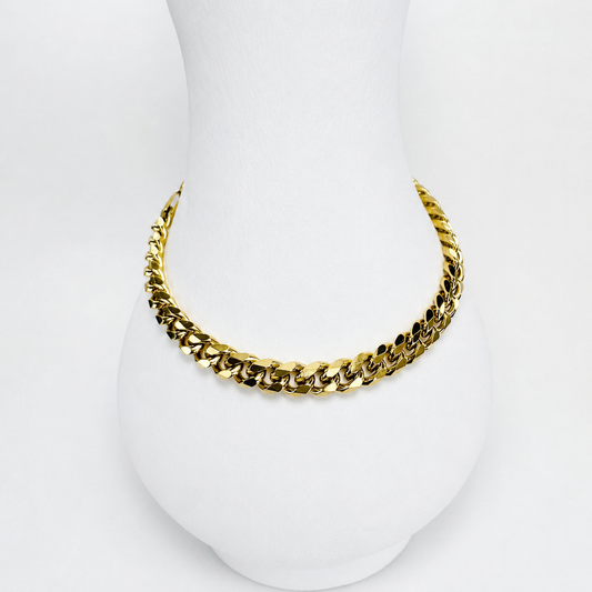 Pulsera Cubana Mukura Oro Laminado 18K