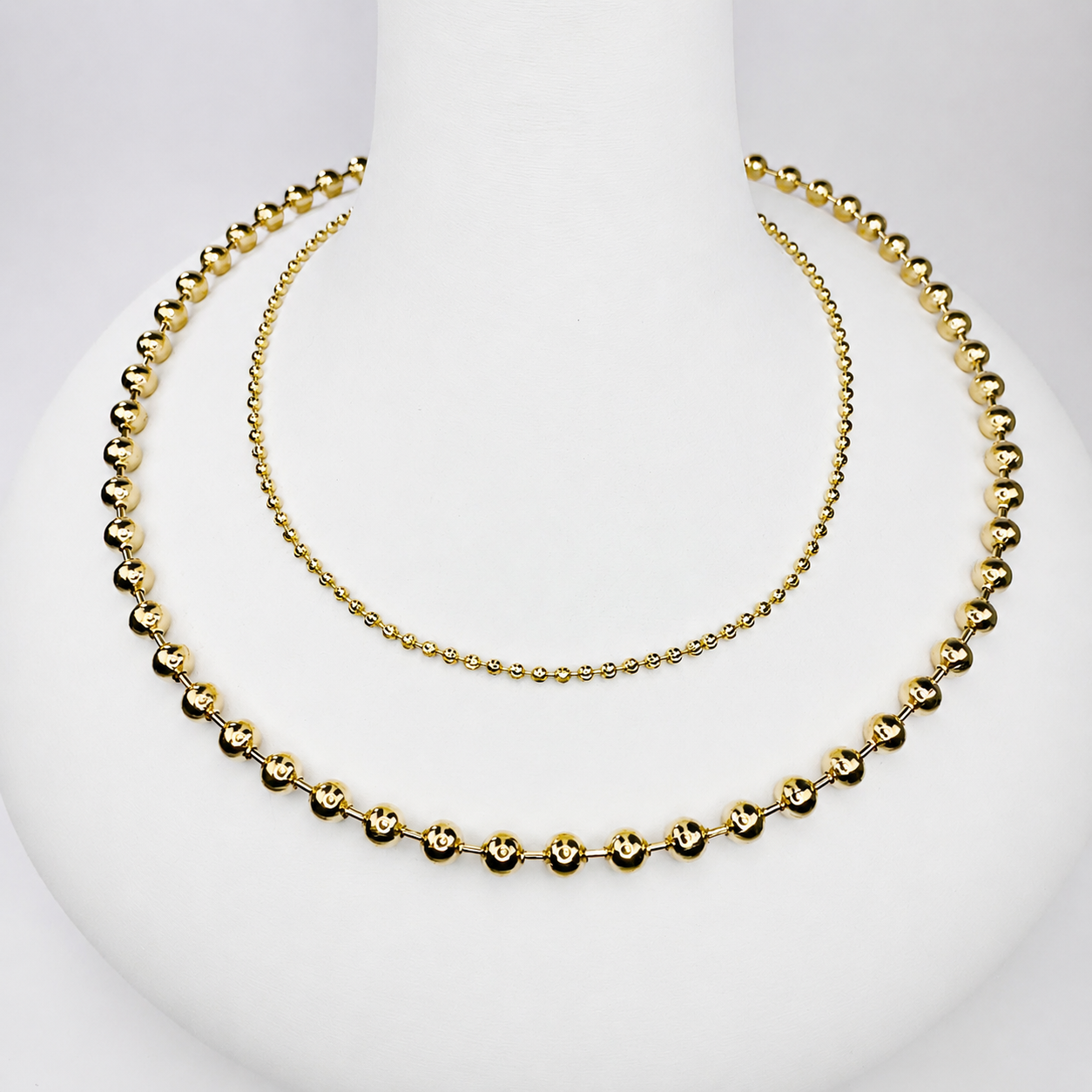 Combo Militar Pareja Mukura (Cadenas) Oro Laminado 18K