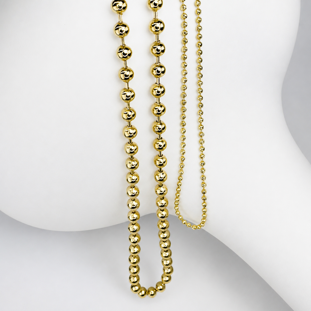 Combo Militar Pareja Mukura (Cadenas) Oro Laminado 18K