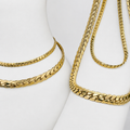 Combo Grabada Mukura Pareja (Cadenas + Pulseras) Oro Laminado 18K