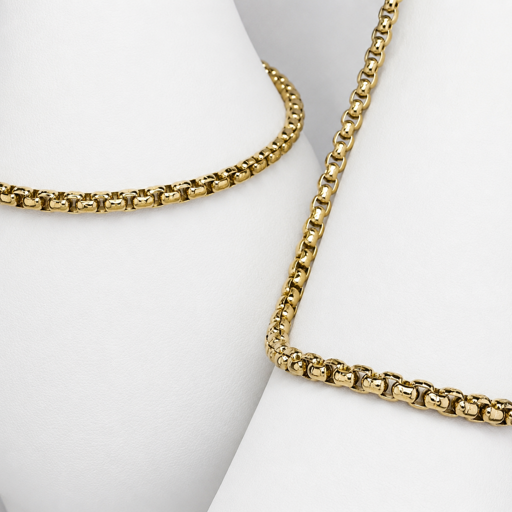 Combo Veneciana Mukura (Cadena + Pulsera) Oro Laminado 18K