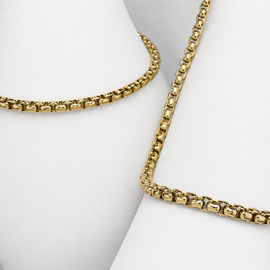 Combo Veneciana Mukura (Cadena + Pulsera) Oro Laminado 18K