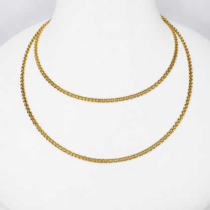 Combo China Pareja Mukura (Cadenas) Oro Laminado 18K