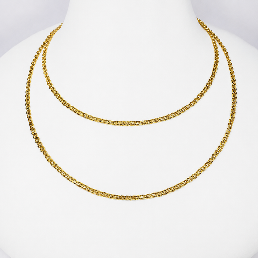 Combo China Pareja Mukura (Cadenas) Oro Laminado 18K