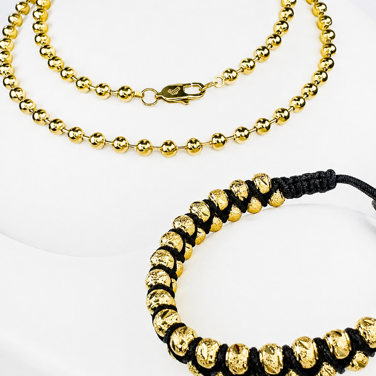 Conjunto Zipa Mukura (Cadena + Manilla) Oro Laminado 18K