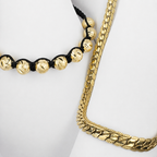 Conjunto Ata Mukura (Cadena + Manilla) Oro Laminado 18K