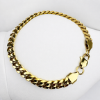 Pulsera Cubana Mukura Oro Laminado 18K