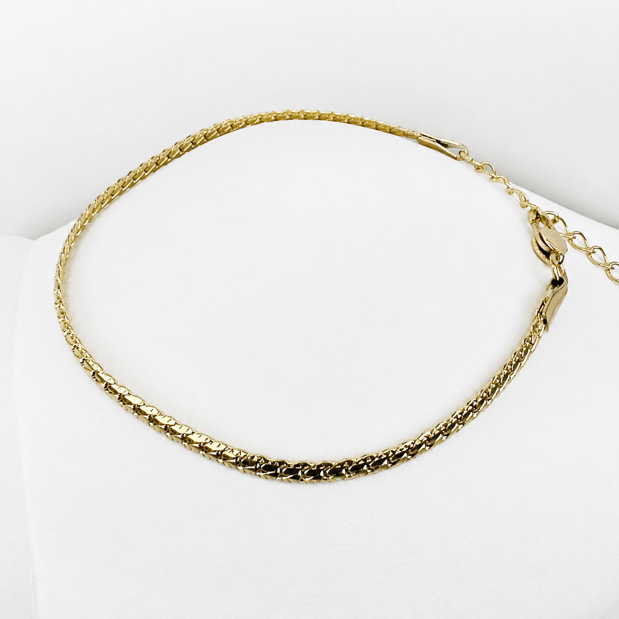 Cadena Grabada Mukura Oro Laminado 18K Mujer