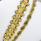 Conjunto Baté Mukura (Cadena + Manilla) Oro Laminado 18K