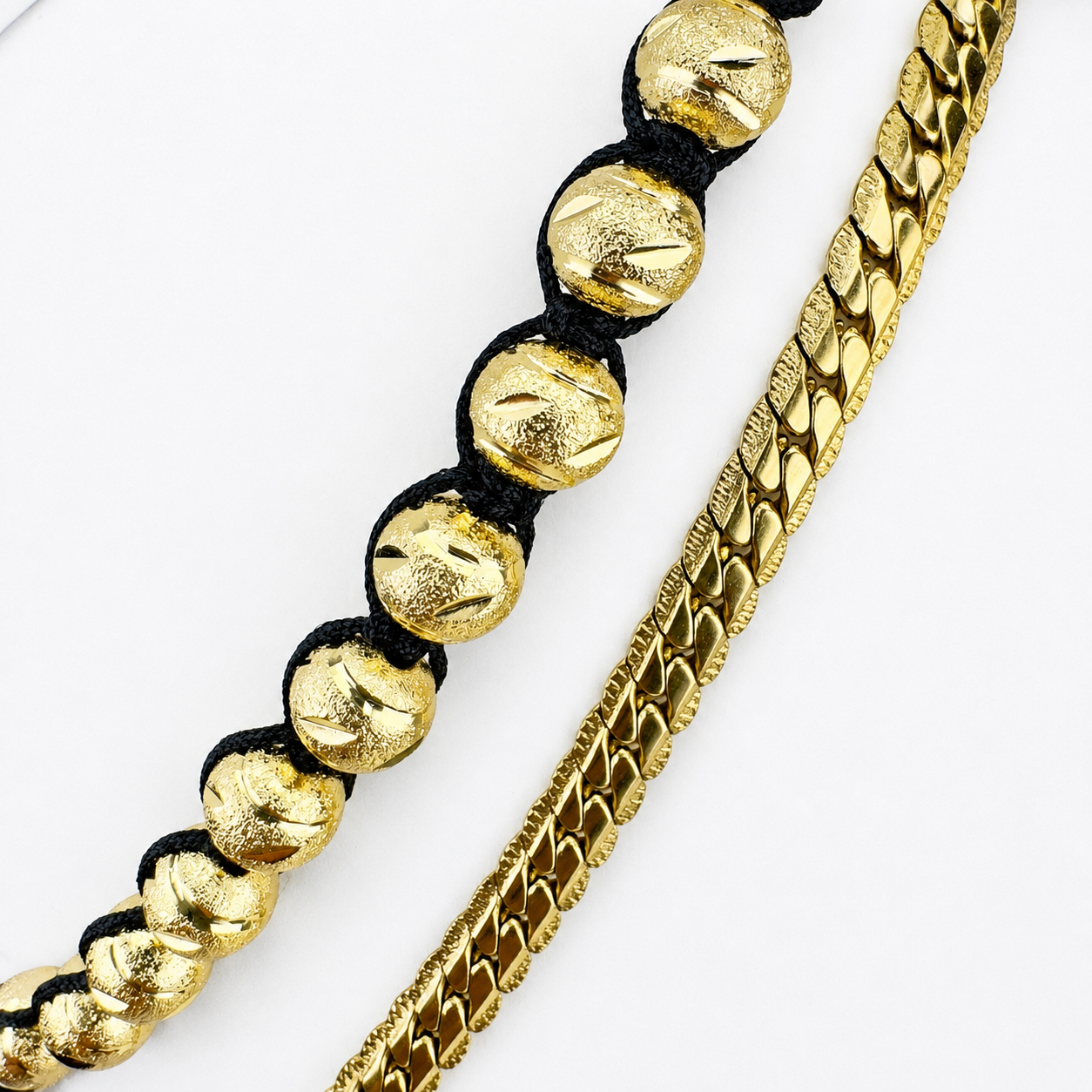 Conjunto Ata Mukura (Cadena + Manilla) Oro Laminado 18K