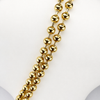 Cadena Militar Mukura Oro Laminado 18K