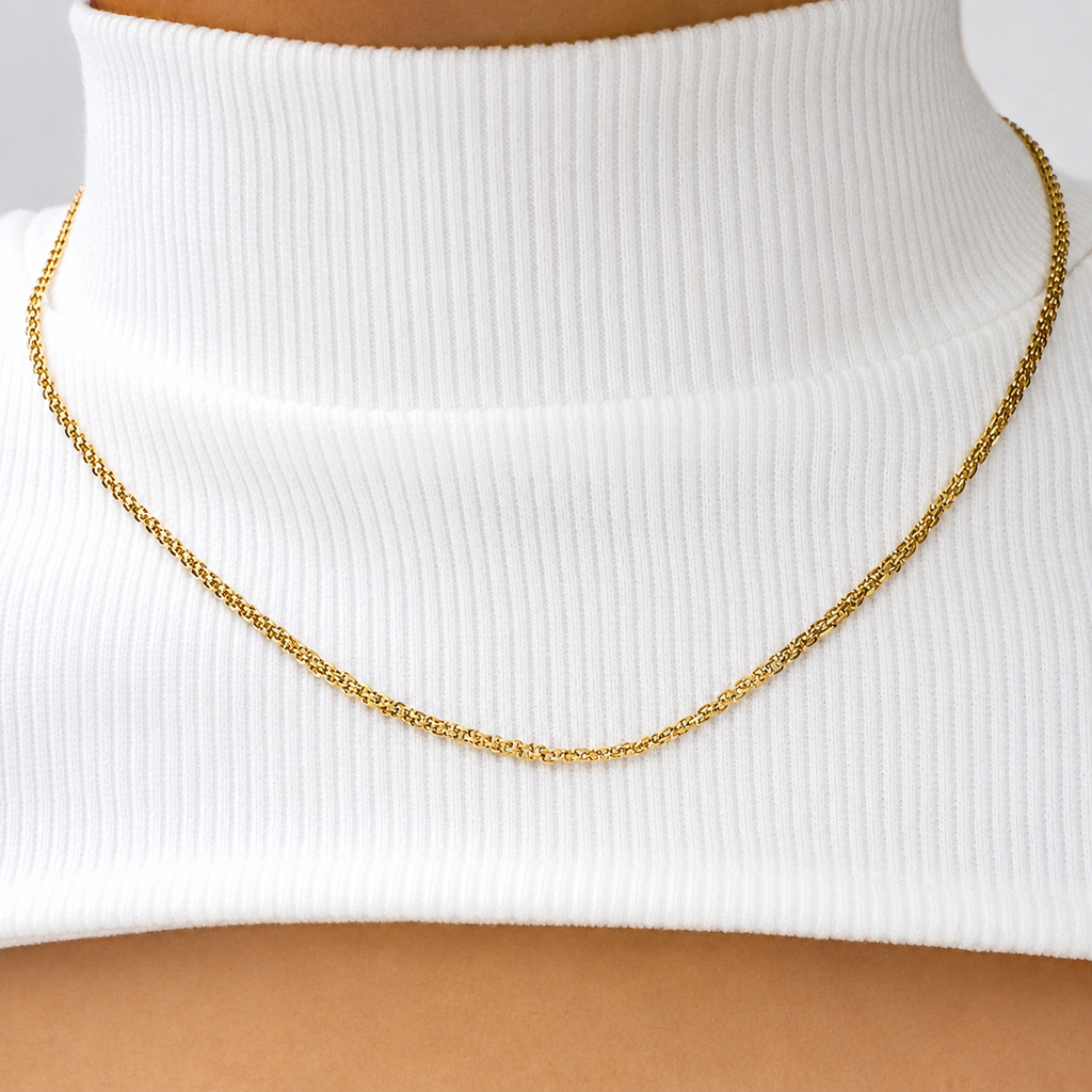 Cadena China Mukura Oro Laminado 18K Mujer